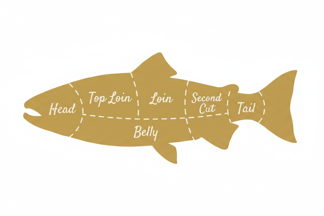 Panga Fish Butcher Diagram